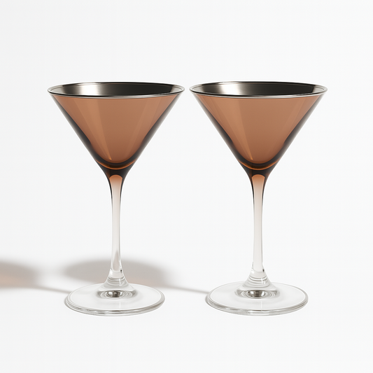 Martini Luxe duo 99% pure SILVER plated