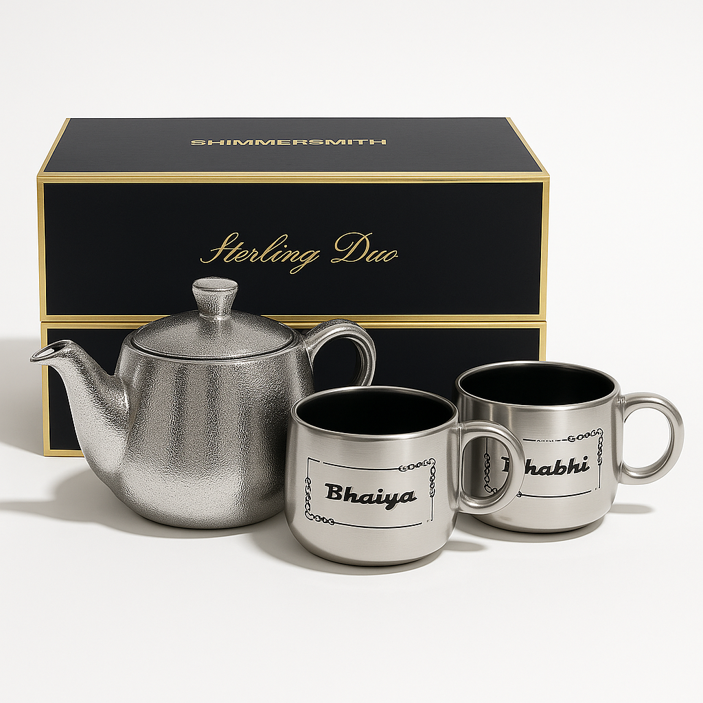 Sterling Duo Kettle Set- 99% pure SILVER plated