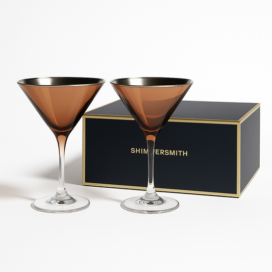 Martini Luxe duo 99% pure SILVER plated